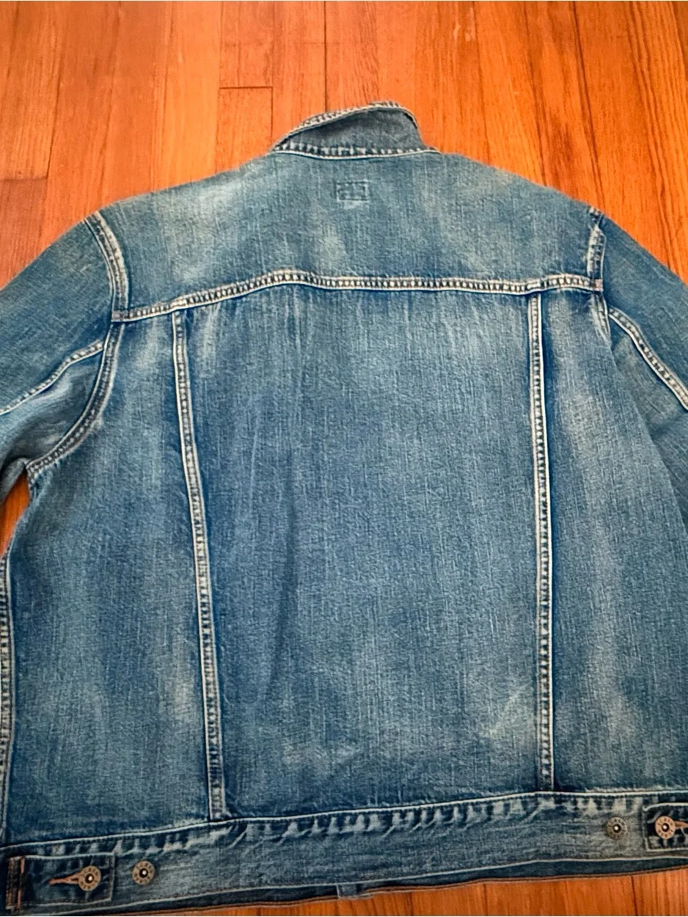 J. Crew Medium Blue Trucker Jacket, Men’s XXL